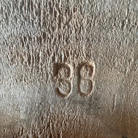 Swedish Hasbeens Braided Clog Sandals in Black Leather Size 38 7.5 - Picture 8 of 8